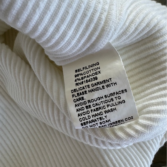 SNDYS Everywhere White Sleeveless Ribbed Bodysuit - Picture 7 of 8